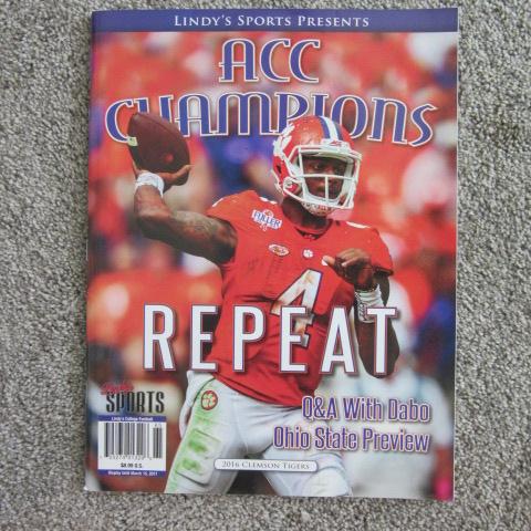 Large of Collection of Clemson National Championship and ACC Championship Publications