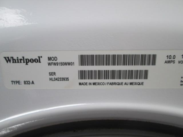 Whirlpool Duet Front Load Washer with Stainless Tub