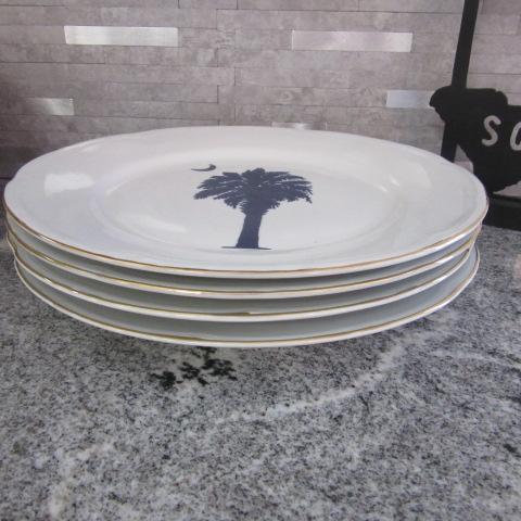 GiftCraft Palmetto Moon Dishes and Signed Charleston Silhouettes State