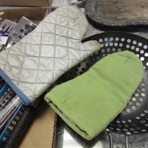 BBQ Accessories-Oven Mitts, Thermometers, Grill Utensils, Scrubber,