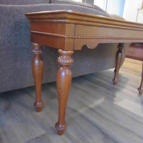 Ashley Home Carved Wood Console Table