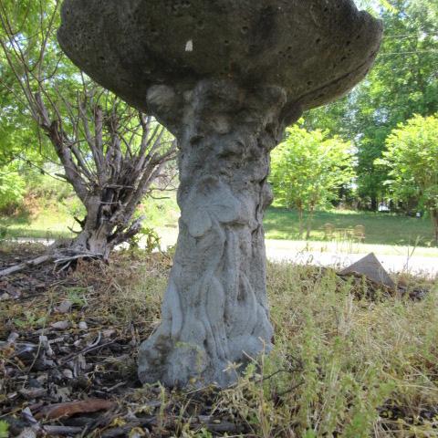 Concrete Lily Pad Bird Bath