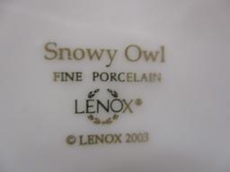 2003 Lenox "Snowy Owl" Fine Porcelain Bird Figurine 4 1/2"