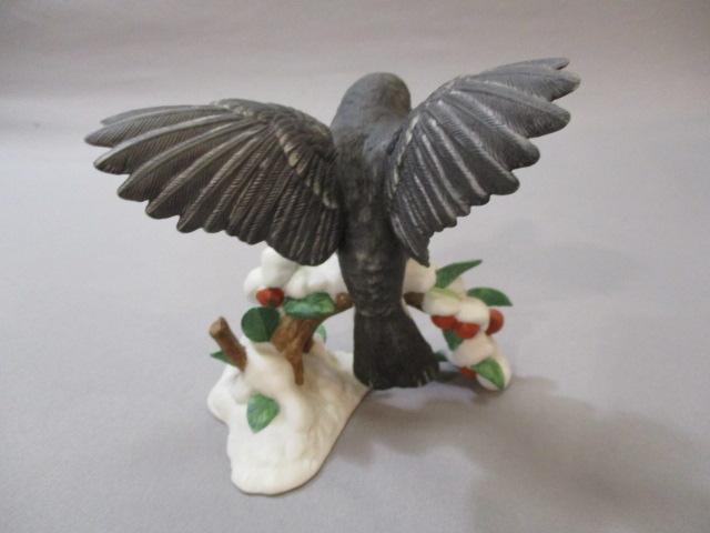 1991 Lenox "Dark-eyed Junco" Fine Porcelain Bird Figurine 4"