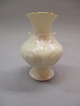 Lenox 4 1/2" Vase w/Gold Trim 4 1/2"