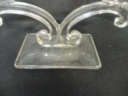Martinsville Viking Glass 3 Lite Candlebra-Art Deco Style