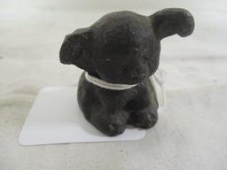 Hubley Mini Cast Iron 1 1/2" Fido Boston Bulldog Paperweight &