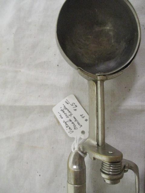 Wood Handle Vintage Ice Cream Scoop #4