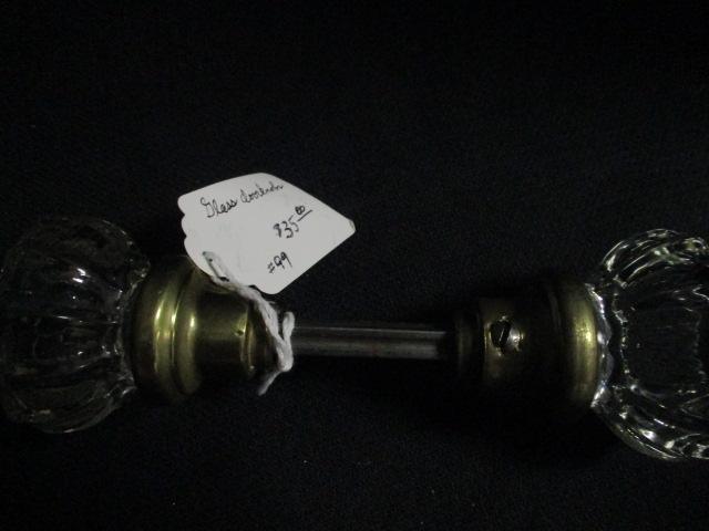 4 Vintage Glass Door Knob Sets