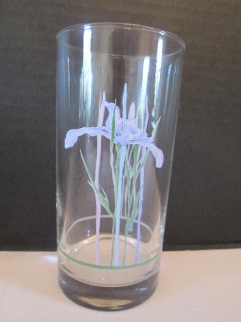 12 "Shadow Iris" Iced Tea Glasses