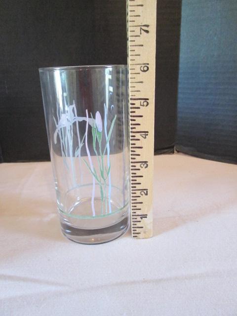 12 "Shadow Iris" Iced Tea Glasses