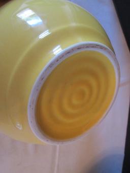 Vintage McCoy Bowl and Yellow Pottery Bowl