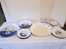 Old Navy Supply Co. and Butterfly Brand Enamel Dinnerware