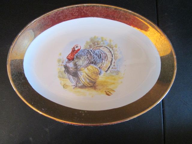 Pottery Turkey Platters-Two Furniture Store Advertisement