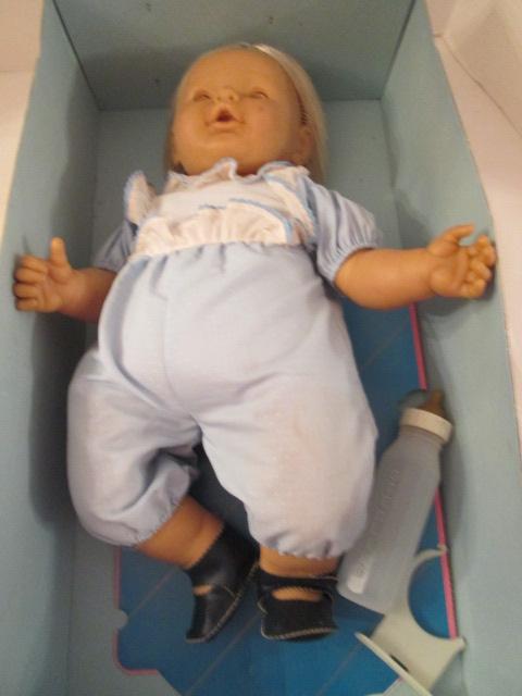 Old Berjusa "Baby Gloton" Doll in Original Box