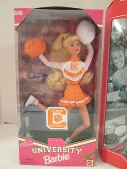 Mattel 1997 Clemson University Barbie and 1998 Coca-Cola Barbie