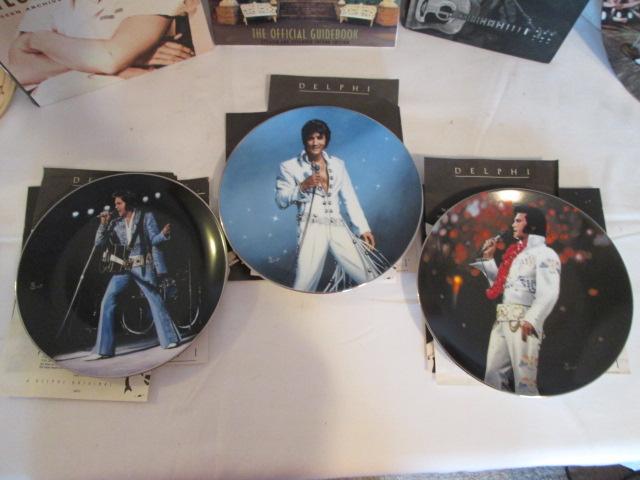 Elvis Photo Books and Collector Plates with COA's