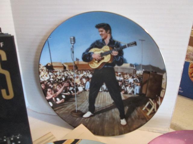 Elvis Photo Books and Collector Plates with COA's