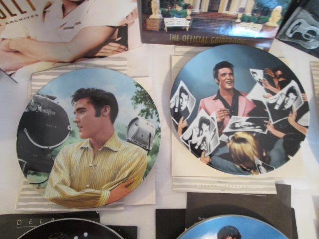 Elvis Photo Books and Collector Plates with COA's