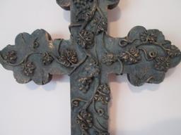 Sculpted Resin Cross Plaque