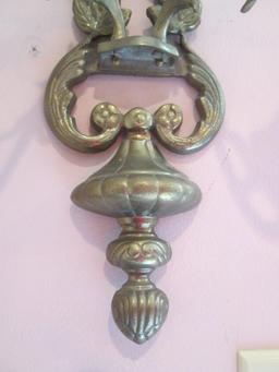 Pair of Brass 2 Arm Wall Sconces