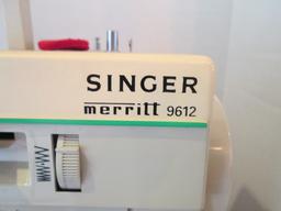 Singer Merritt  9612 Portable Sewing Machine and Singer Deluxe Monogrammer Kit