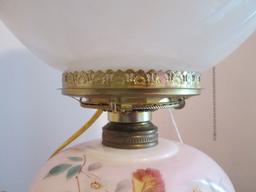 Handpainted Gone With The Wind Style Parlor Lamp