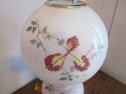 Handpainted Gone With The Wind Style Parlor Lamp