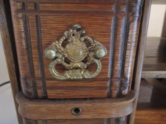 Vintage Oak Sewing Cabinet