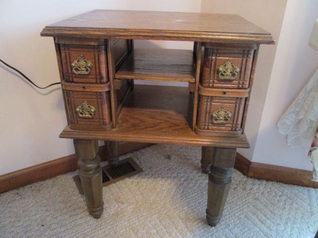 Vintage Oak Sewing Cabinet