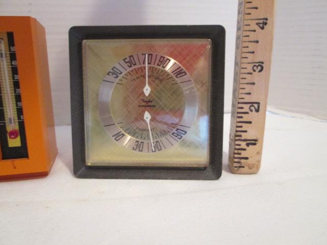 Taylor and Benchmark Desk Weather Stations, Midcentury German Elg-Art