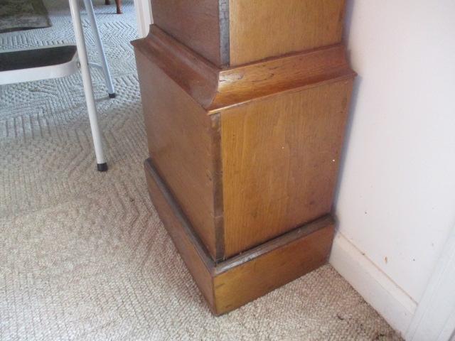 Restored Vintage Floor Clock with Country Home Handpainted Quartz Movement