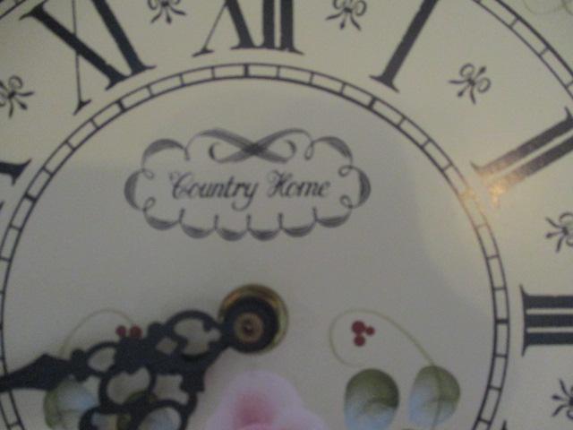 Restored Vintage Floor Clock with Country Home Handpainted Quartz Movement