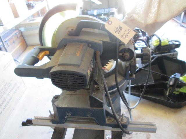 Ryobi 10" Compound Miter Saw and Stand with Roller