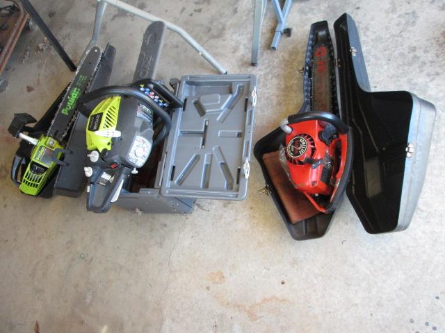 Poulan 2000 Woodsman, Ryobi and Homelite Chain Saws