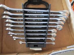 Pittsburgh 9 Pc Standard and 9 Pc Metric Combination Wrench Sets