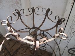 Two Wrought Iron Multi-Pot Stands