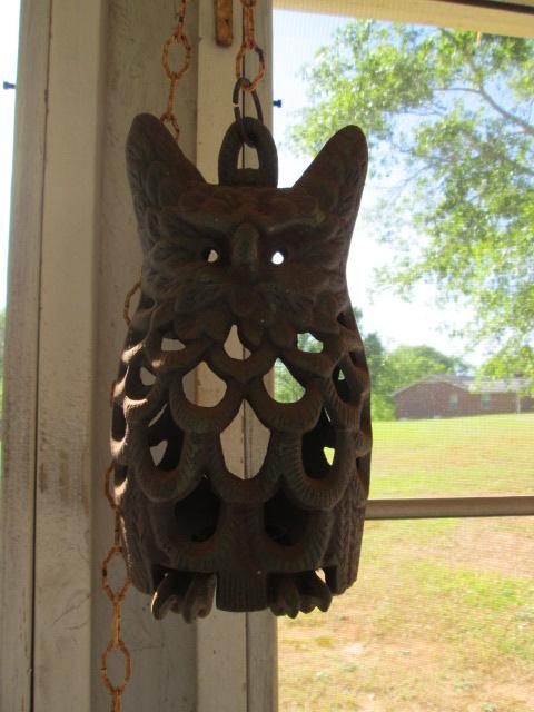 Cast Iron Owl Votive Holder