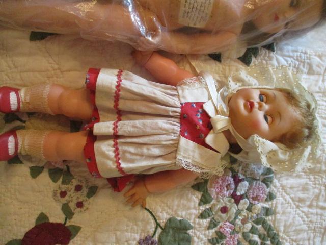 Two Ideal Tiny Kissy Dolls, 1971 Yawning John Doll and Two 1940's Ideal