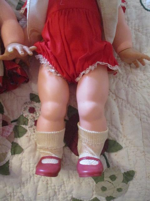 Two Ideal Tiny Kissy Dolls, 1971 Yawning John Doll and Two 1940's Ideal