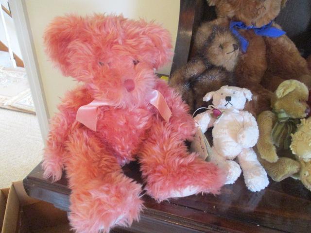 Grouping of Plush Teddy Bears-Some Vintage