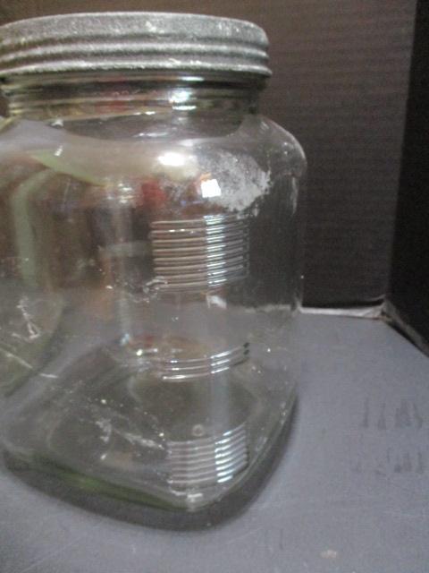 Three Glass Jar Cannisters