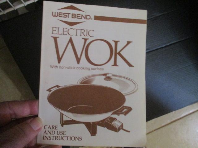 West Bend Electric Wok and Hitachi ChimeOmatic Food Steamer/Rice Cooker