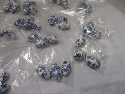 Large & Small Porcelain Beads (Lot of 23)
