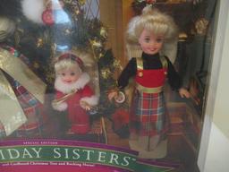 Holiday Sisters Barbie Doll Set