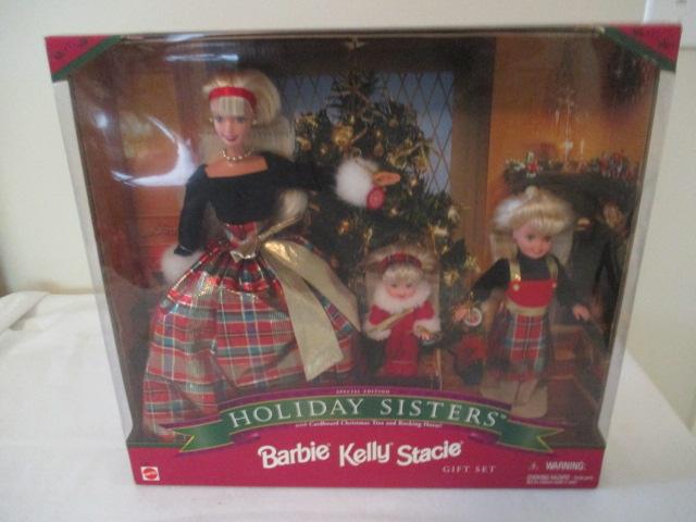 Holiday Sisters Barbie Doll Set