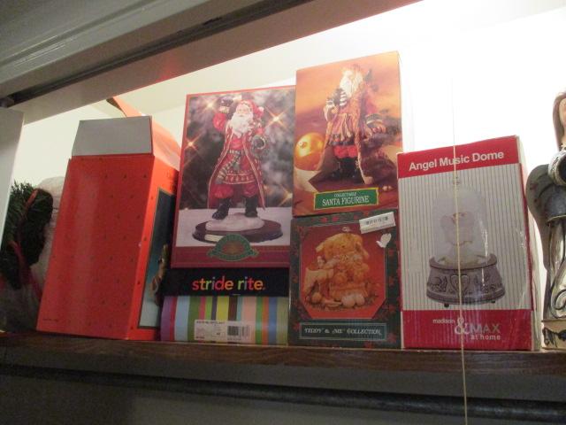 Large Lot of Christmas Items in Closet