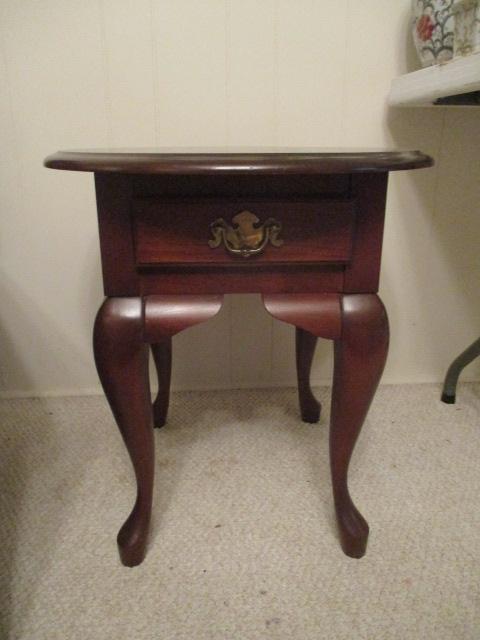 Oval One Drawer Accent Table