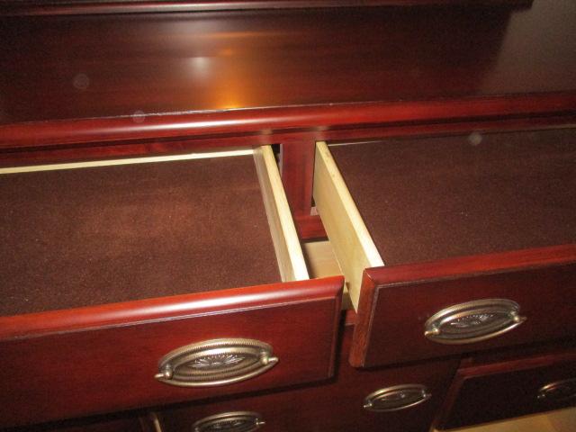 Seven Drawer Dresser with Mirror