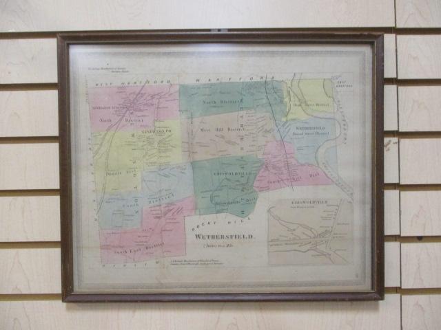 Wetherfield Framed Map